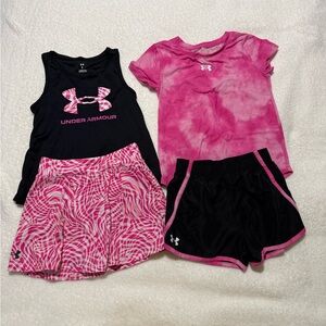 Size 6 Under Armour girls Active Sets